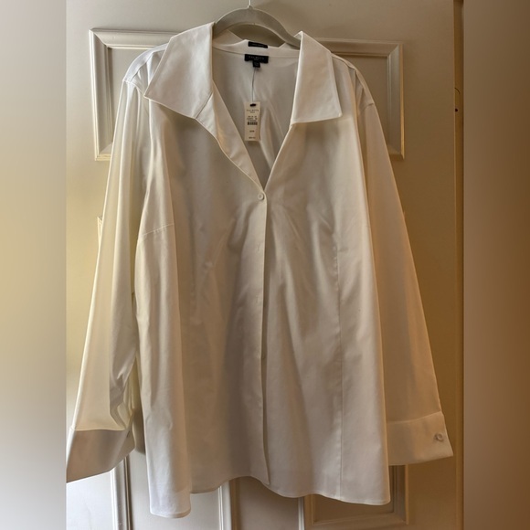 Talbots Tops - Talbots Classic White Blouse Size 22W BNWT